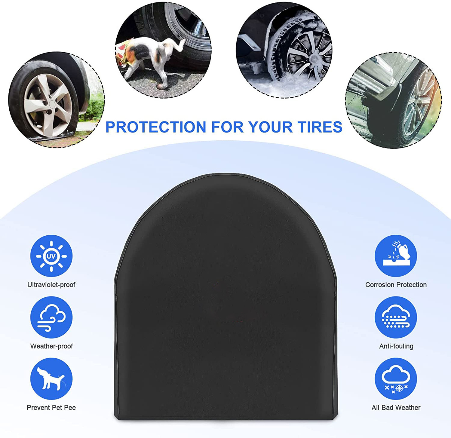 Tough Tire Wheel Protector cover Waterproof Sun Rain Snow Protector Cover