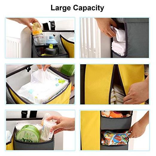 Nursery Organizer and Baby Diaper Caddy Hanging Diaper Organization Storage