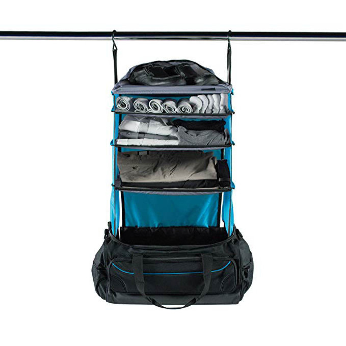 New Design Personality Portable Shelving Luggage Organizer Packable Hanging Travel Shelf