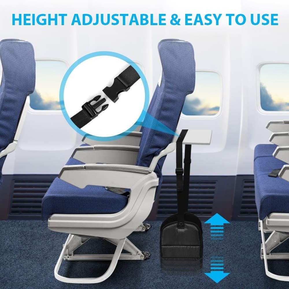 Airplane Footrest Foot Hammock Portable Plane Leg Rest Travel Foot Rest for for Long Flight