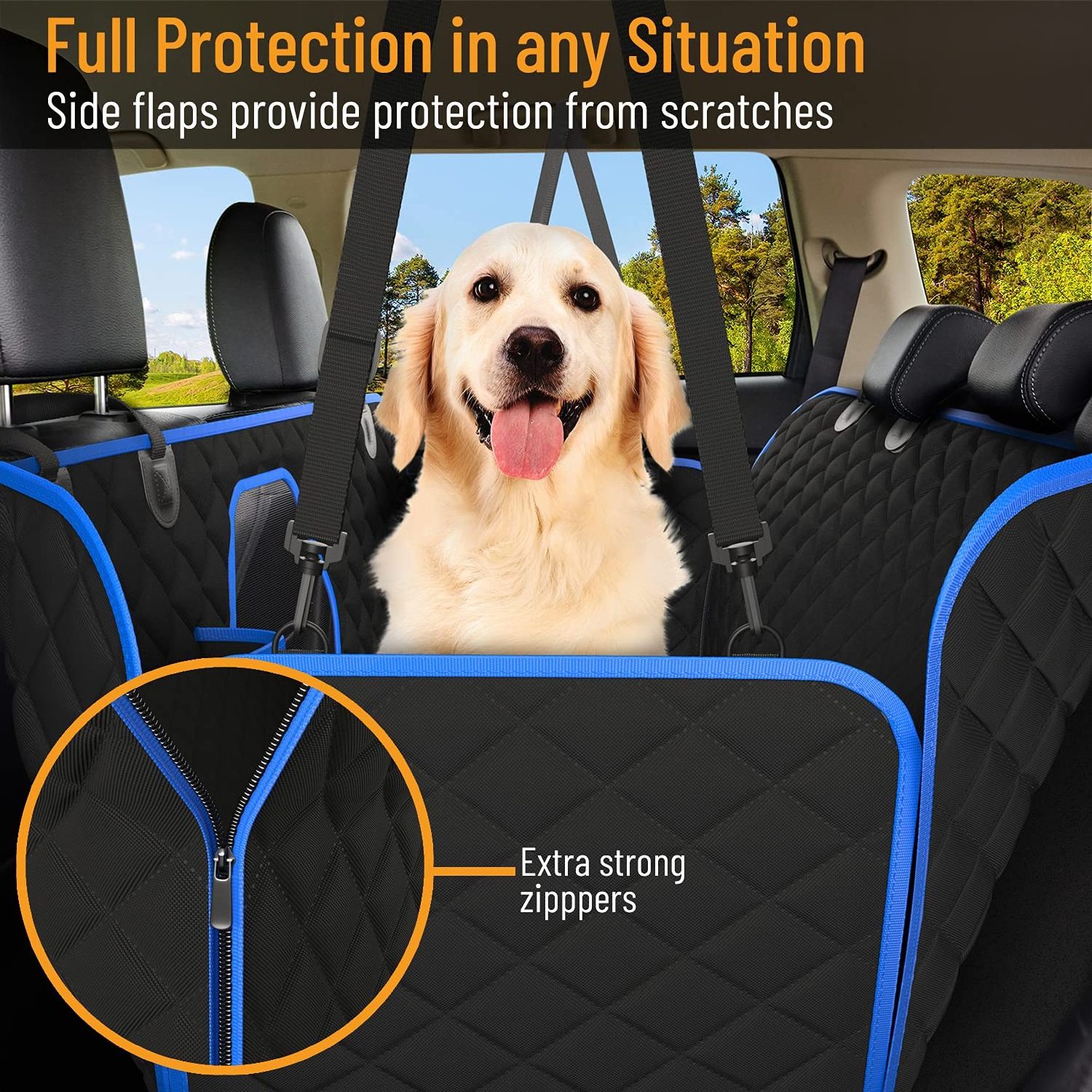 Wholesale Universal Waterproof Vehicle Dog Hammock Dog Car Seat Cover Protector Dog Seat Cover for Back Seat