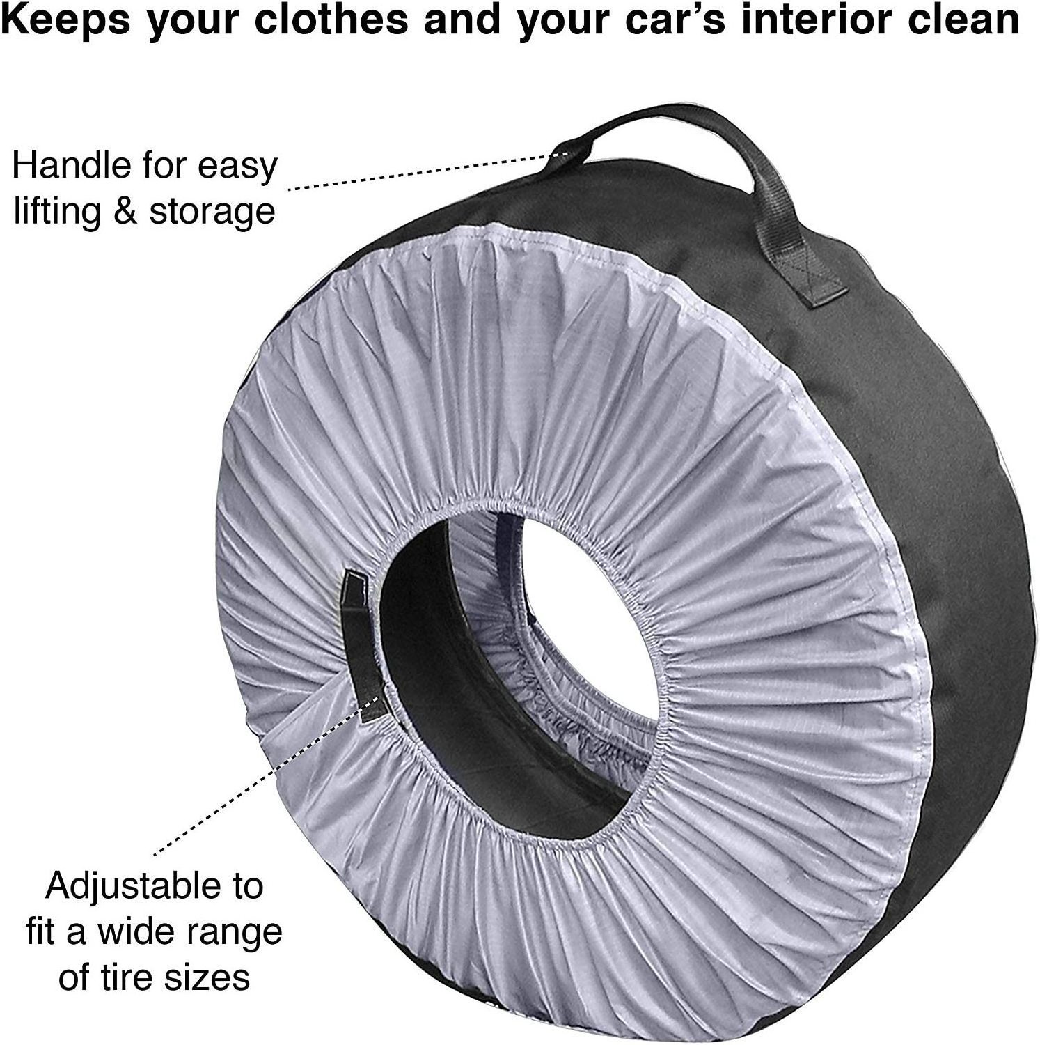 BSCI custom Seasonal Car Tire Storage Bag Spare Tire Wheel Cover