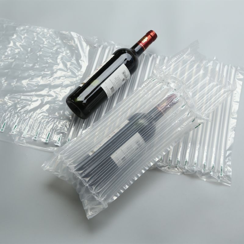 Hot Sell Delivery Packaging Air Buffer Column Film Protector Inflatable Column Bag Packaging Wine Bottle Protector