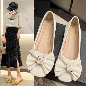 Fashion Hot sale elegant New arrival pointy toe soft PU mary janes shoes woman doll shoes ladies flat shoes