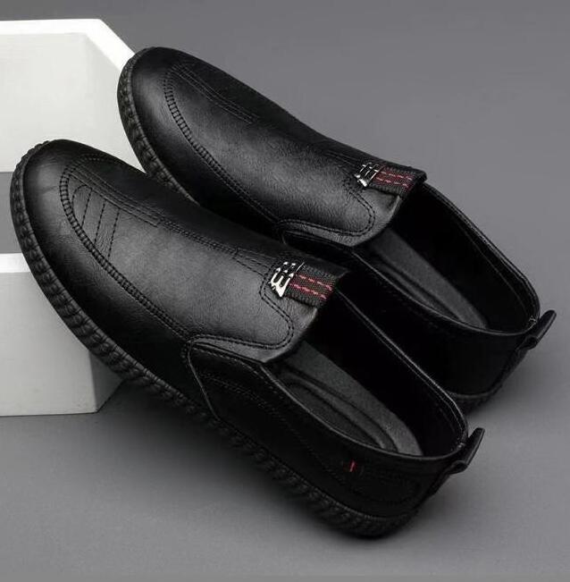 Casual  leather slip-on peas shoes new factory driver dress shoes lazy loafers Business casual shoes for men