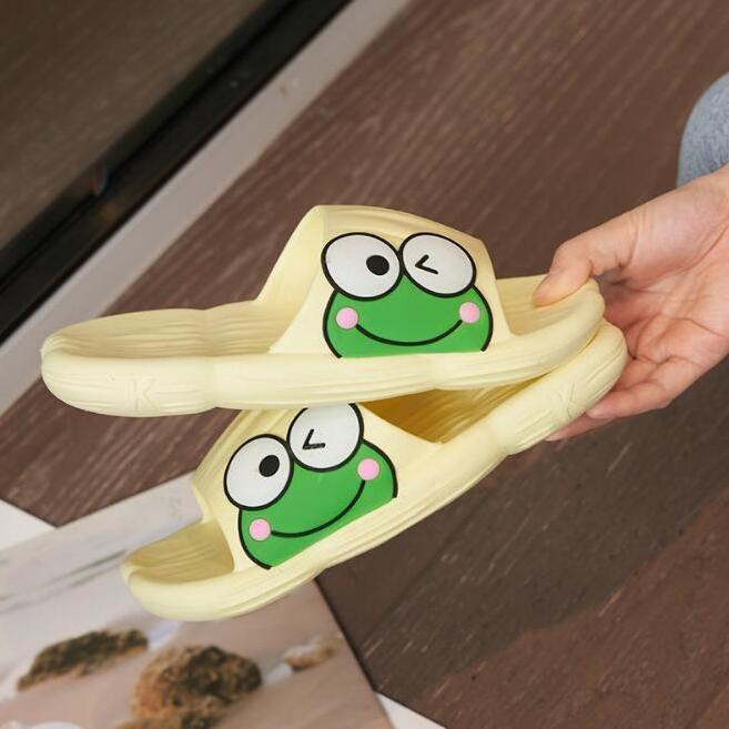 Hot Sale frog Slippers women's summer indoor bathroom non-slip cartoon frog cute slippers womens indoor wear shoes