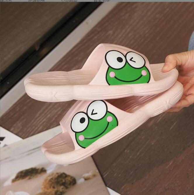 Hot Sale frog Slippers women's summer indoor bathroom non-slip cartoon frog cute slippers womens indoor wear shoes