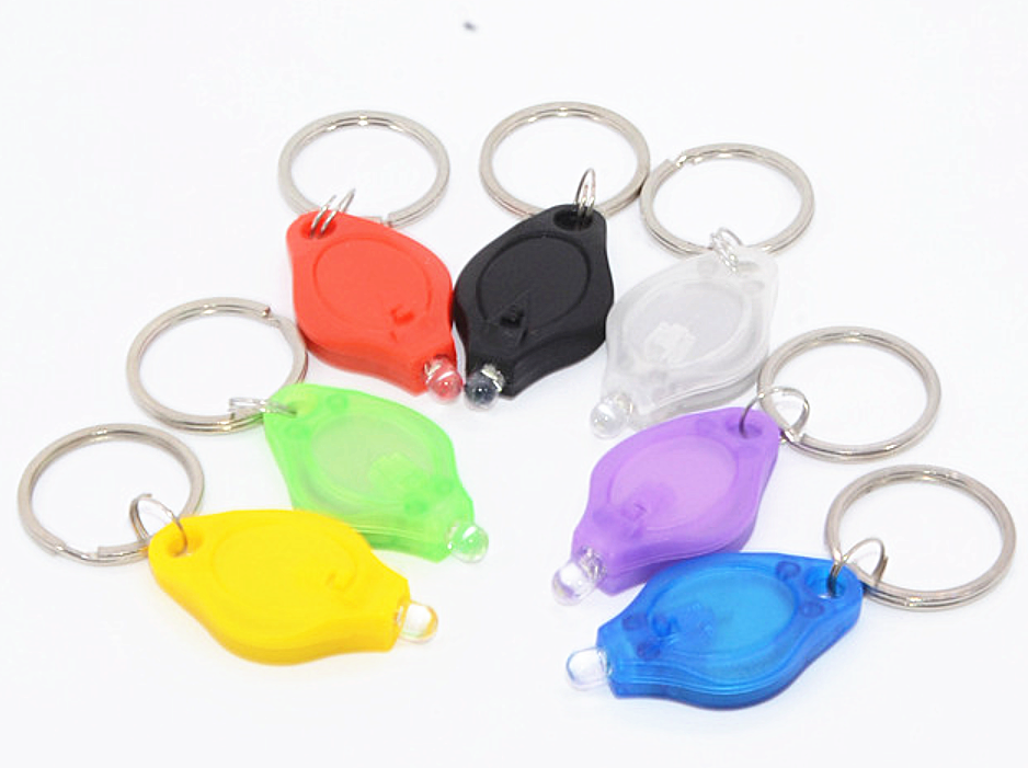 Promotion gifts F5 LED diamond shape mini keychain UV Purple Light 395-400nm LED Keychain