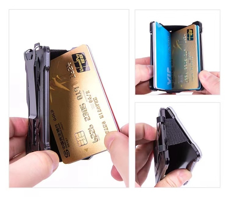 Hot Selling money clip wallet work liscense card holder wallet for tesla id credit business card holder name card holder