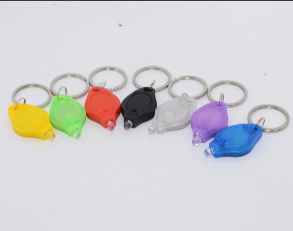 Promotion gifts F5 LED diamond shape mini keychain UV Purple Light 395-400nm LED Keychain