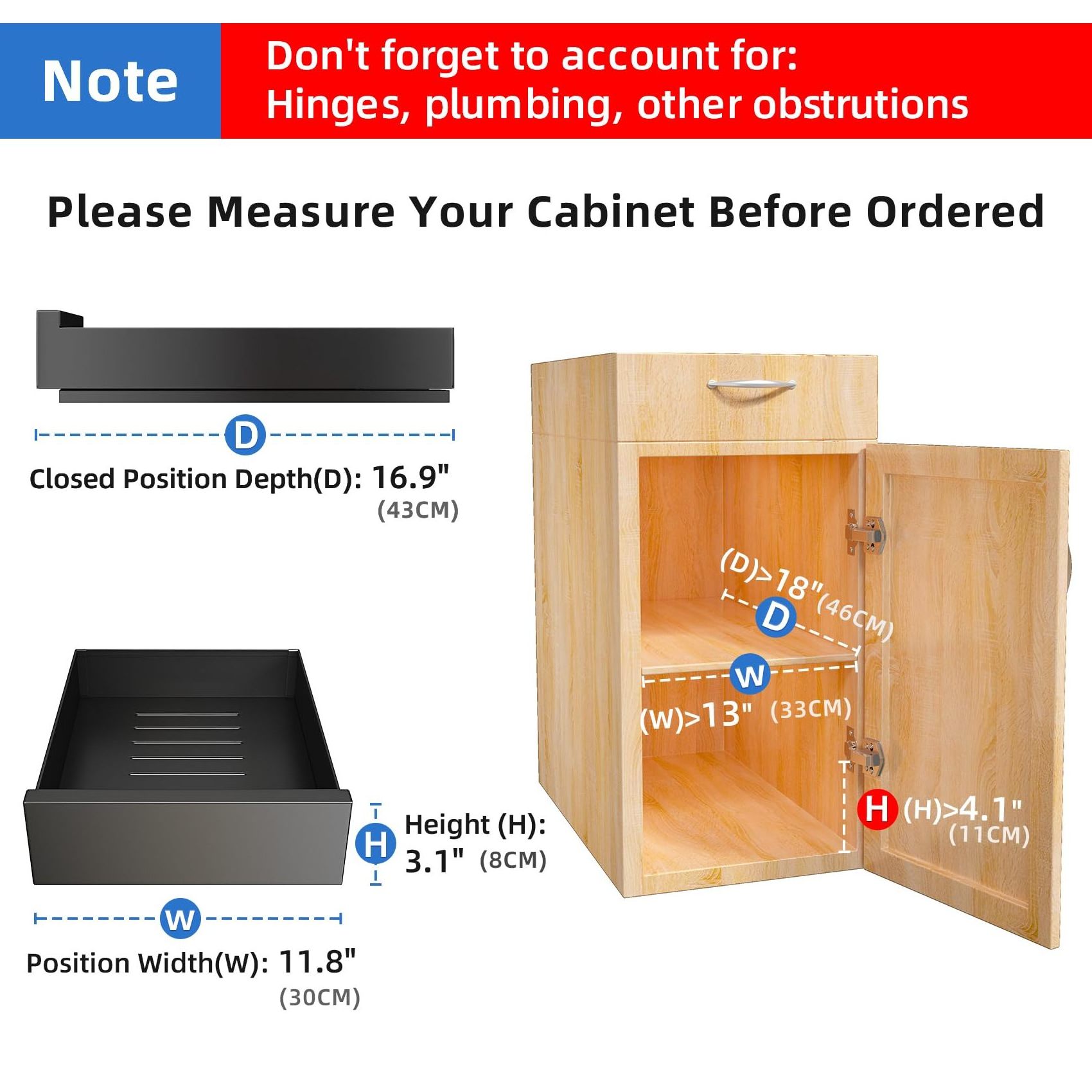 NISEVEN Wholesale 2pcs/Set Heavy Duty Slide Out Pantry Shelves Carbon Steel Slide out Drawers Pull Out Cabinet Organizer