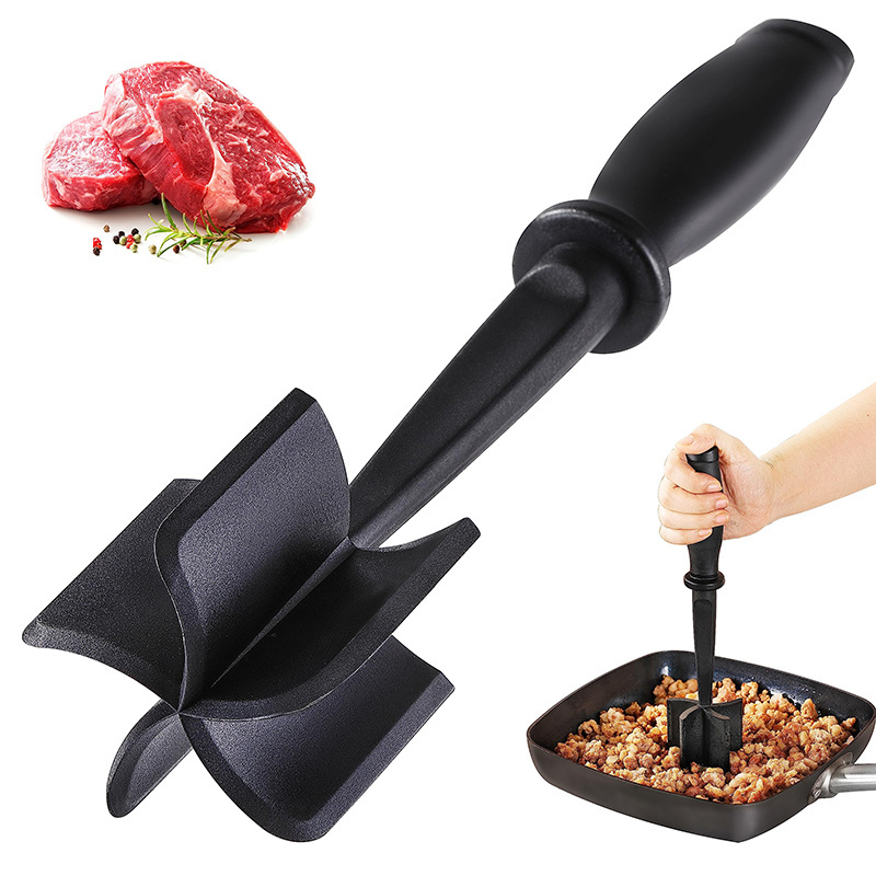 Hot Sale Meat Chopper for Ground Beef Professional Heat Resistant Meat Masher Non Stick Hamburger Meat Chopper