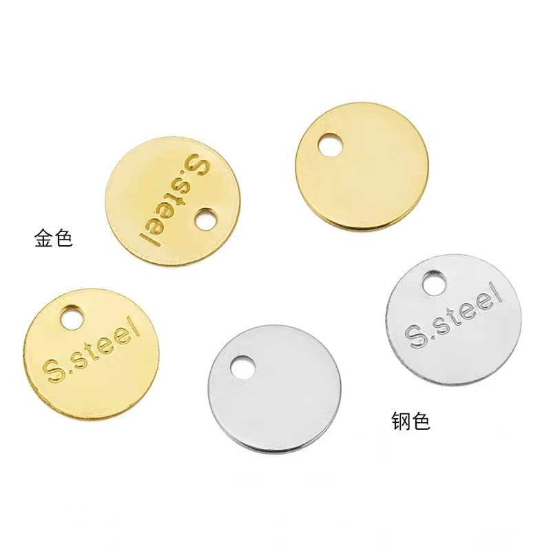 B3191 Wholesale 18k gold filled charms stainless steel charms pendant for jewelry making