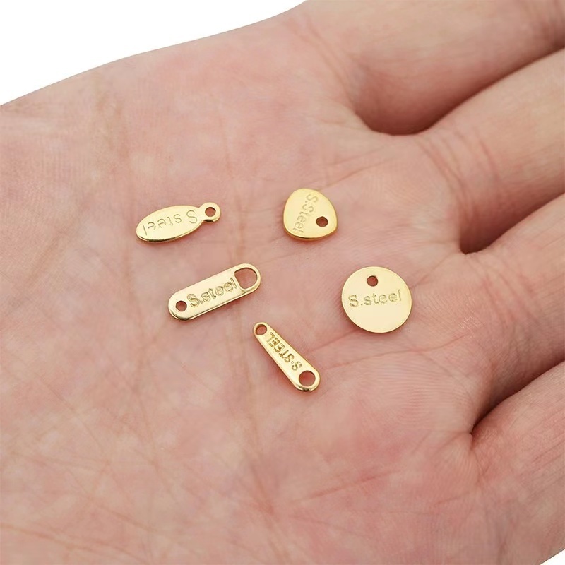 B3191 Wholesale 18k gold filled charms stainless steel charms pendant for jewelry making