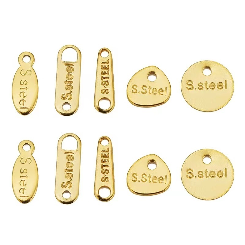 B3191 Wholesale 18k gold filled charms stainless steel charms pendant for jewelry making