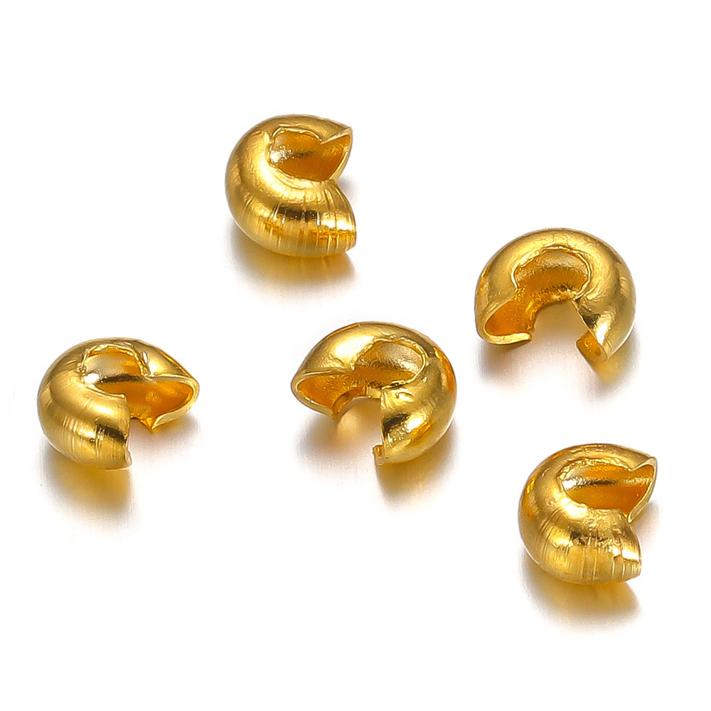 B4177 Ins stainless steel separarion bead 2mm gold spacer beads connector jewelry making supplies