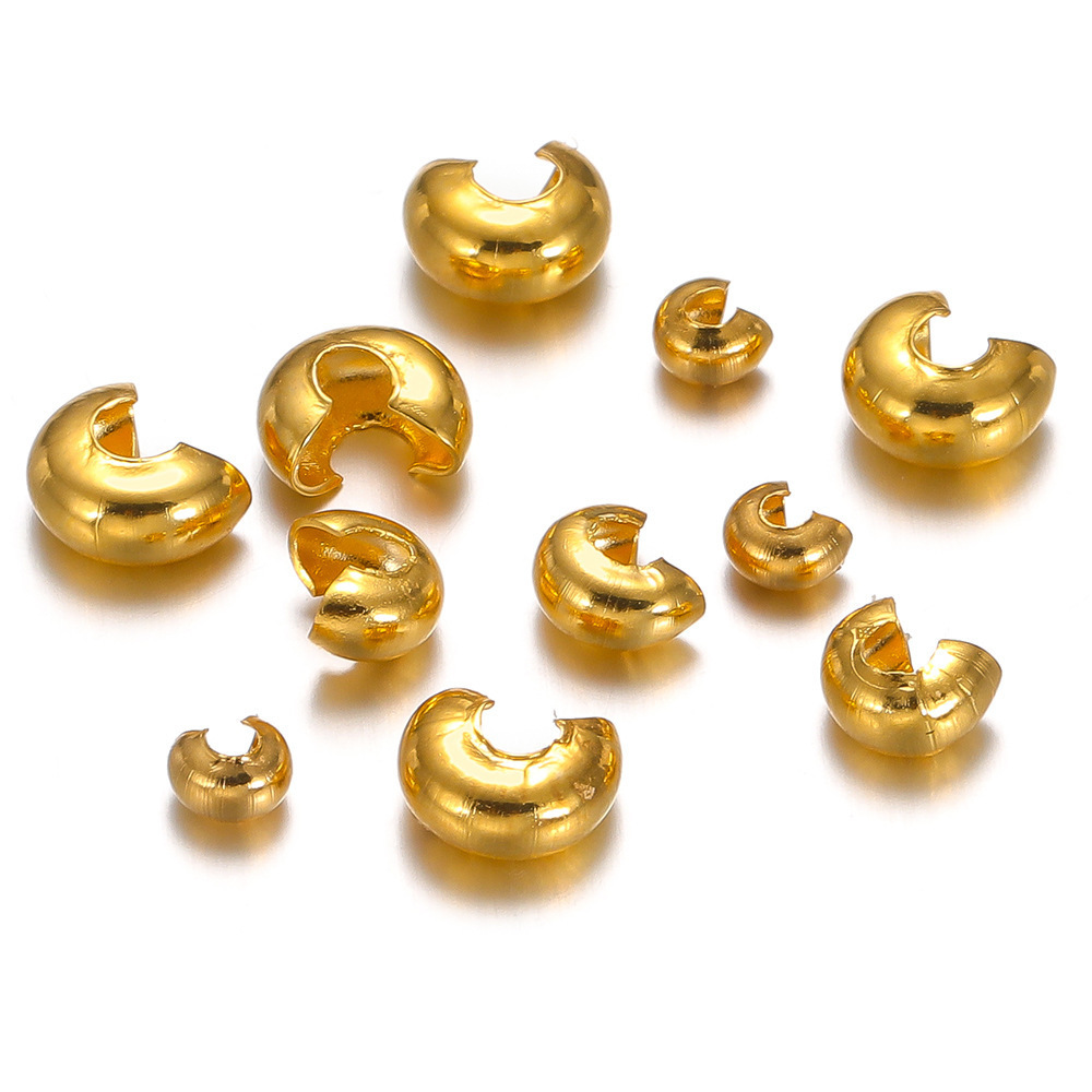 B4177 Ins stainless steel separarion bead 2mm gold spacer beads connector jewelry making supplies