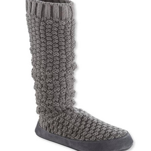 China supplier winter warm holidays adult acrylic knitted slipper socks with rubber sole