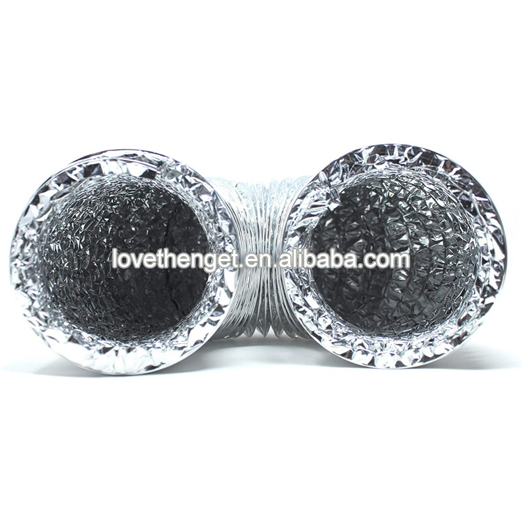 Flexible Dryer Vent Hose Duct Aluminium Foil Flexible Duct for HVAC