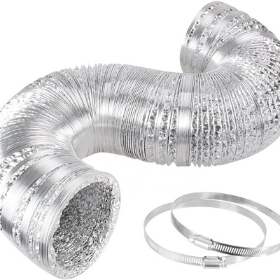 Flexible Dryer Vent Hose Duct Aluminium Foil Flexible Duct for HVAC