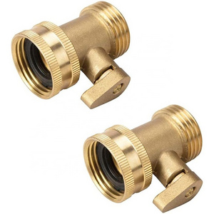 heavy duty garden hose shut off valve 1 way soild brass garden hose connector