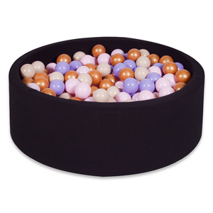 CE certified professional foam ball black fabric soft  for children adults and children ball pool black ball pit