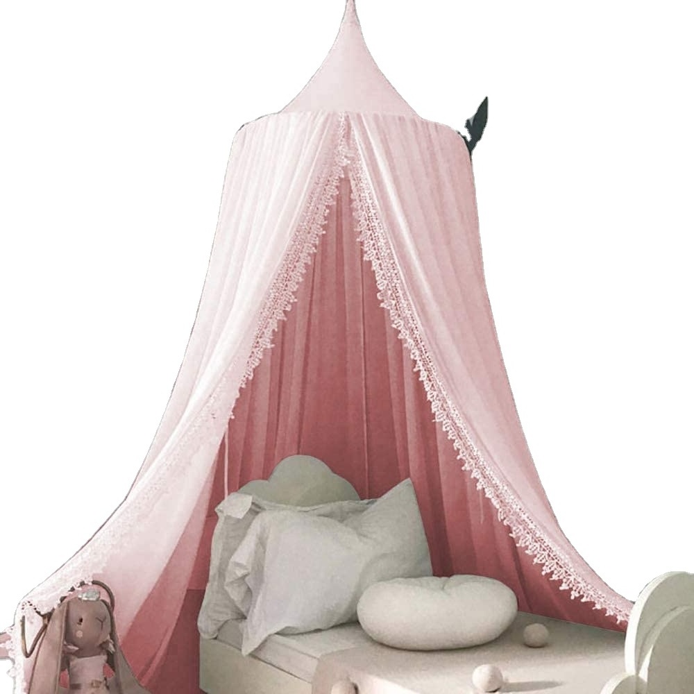 Ningbo Lovetree CE Approved Girls and Circular Children Mosquito Nets Canopy Kids Bed Tent Canopy