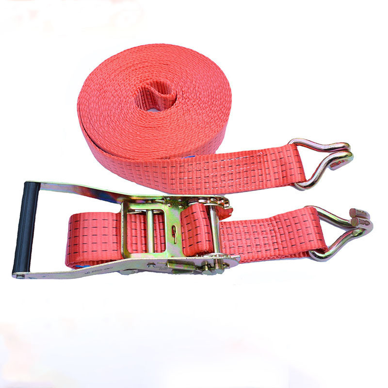 Retractable heavy duty ratchet tie down lashing cargo load straps for car