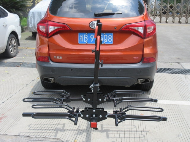 LOVEYOUNG hot sale high quality steel bike rack stand OEM platform hitch mount bicycle carrier car rear bike rack