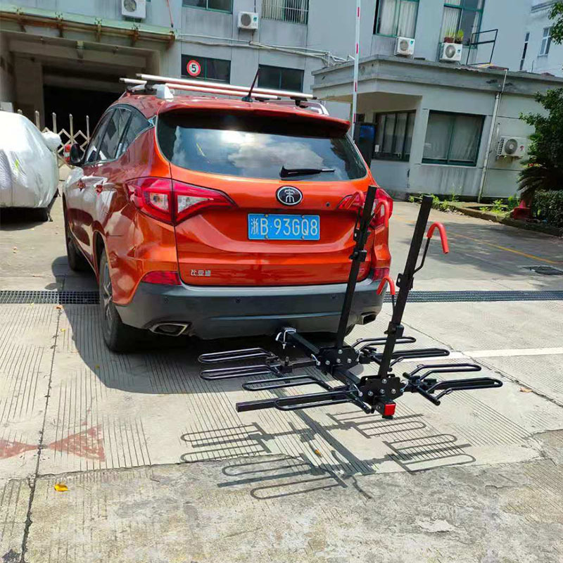 LOVEYOUNG hot sale high quality steel bike rack stand OEM platform hitch mount bicycle carrier car rear bike rack