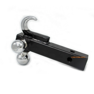 stainless steel  portable 3 tri ball trailer hitch ball lock hook gooseneck hitch ball