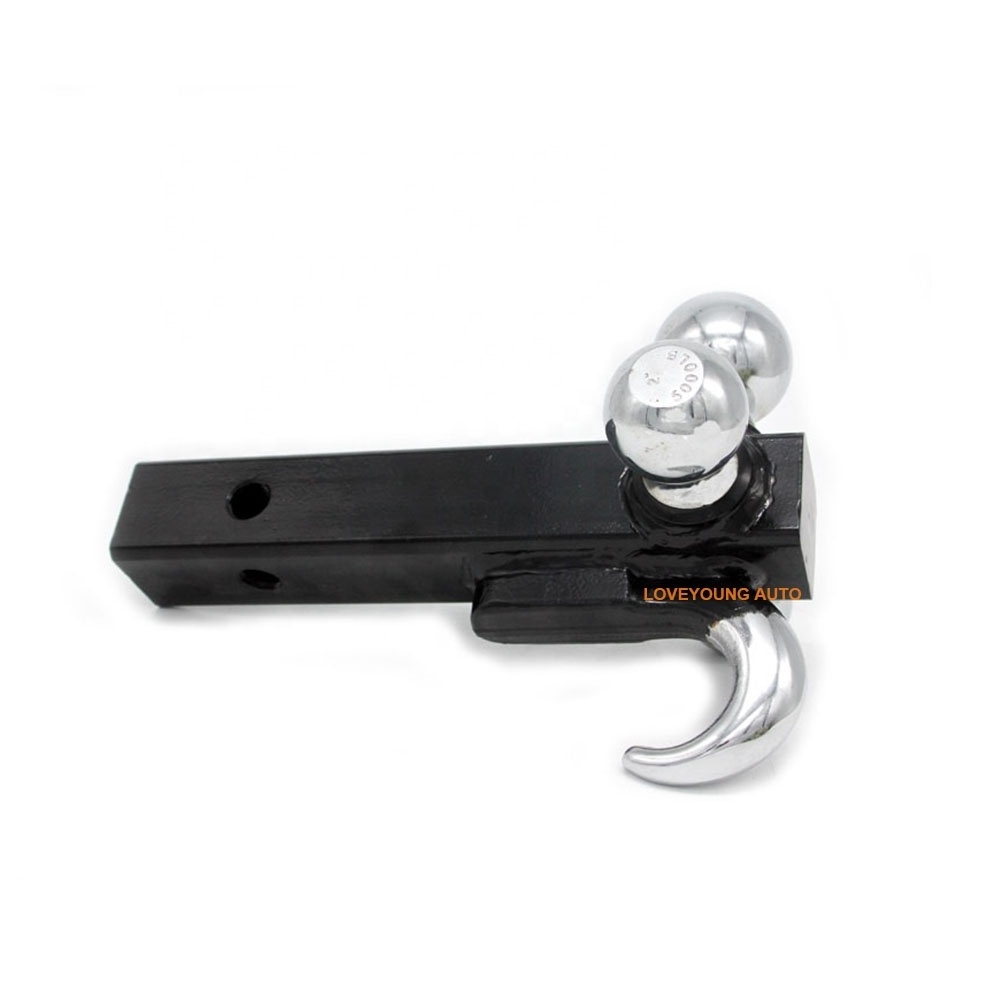 stainless steel  portable 3 tri ball trailer hitch ball lock hook gooseneck hitch ball