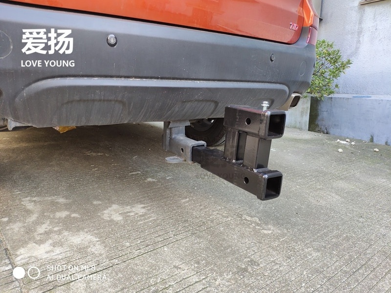 Heavy Duty Steel Trailer Bar Plug Towing Bar 4x4 trailer Multi-function 3T Double Hitch Receiver