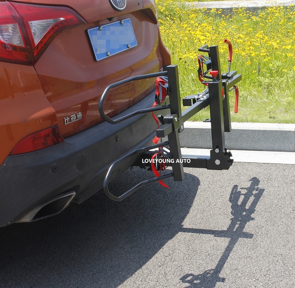 Hot sale new design bicycle rack carrier Length Adjustable hitch cargo bike carrier