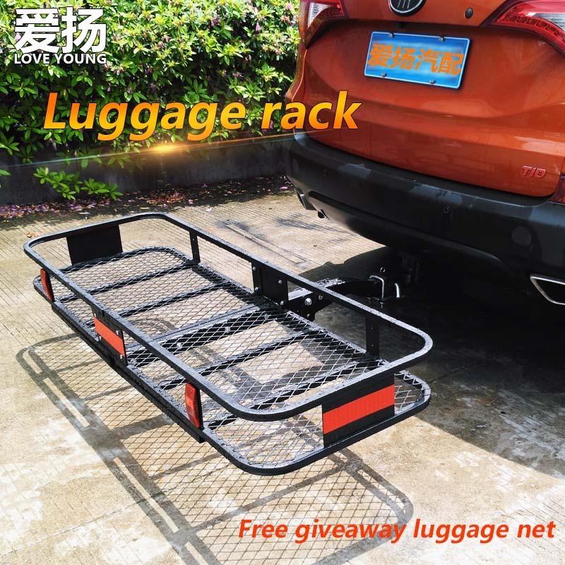 500LBS Steel Hitch Mount Cargo Carrier Car Rear Luggage Rack Bulk Cargo