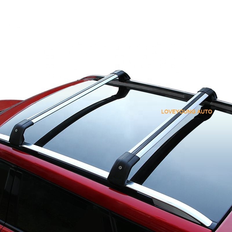 Aluminum quick fit Big Shark Type Luggage Rack Roof Rails Cross Bar for suv