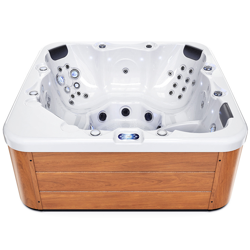 wholesale custom modern massage outdoor jacuzzier tub plug and play fiberglass spa hot tub shells