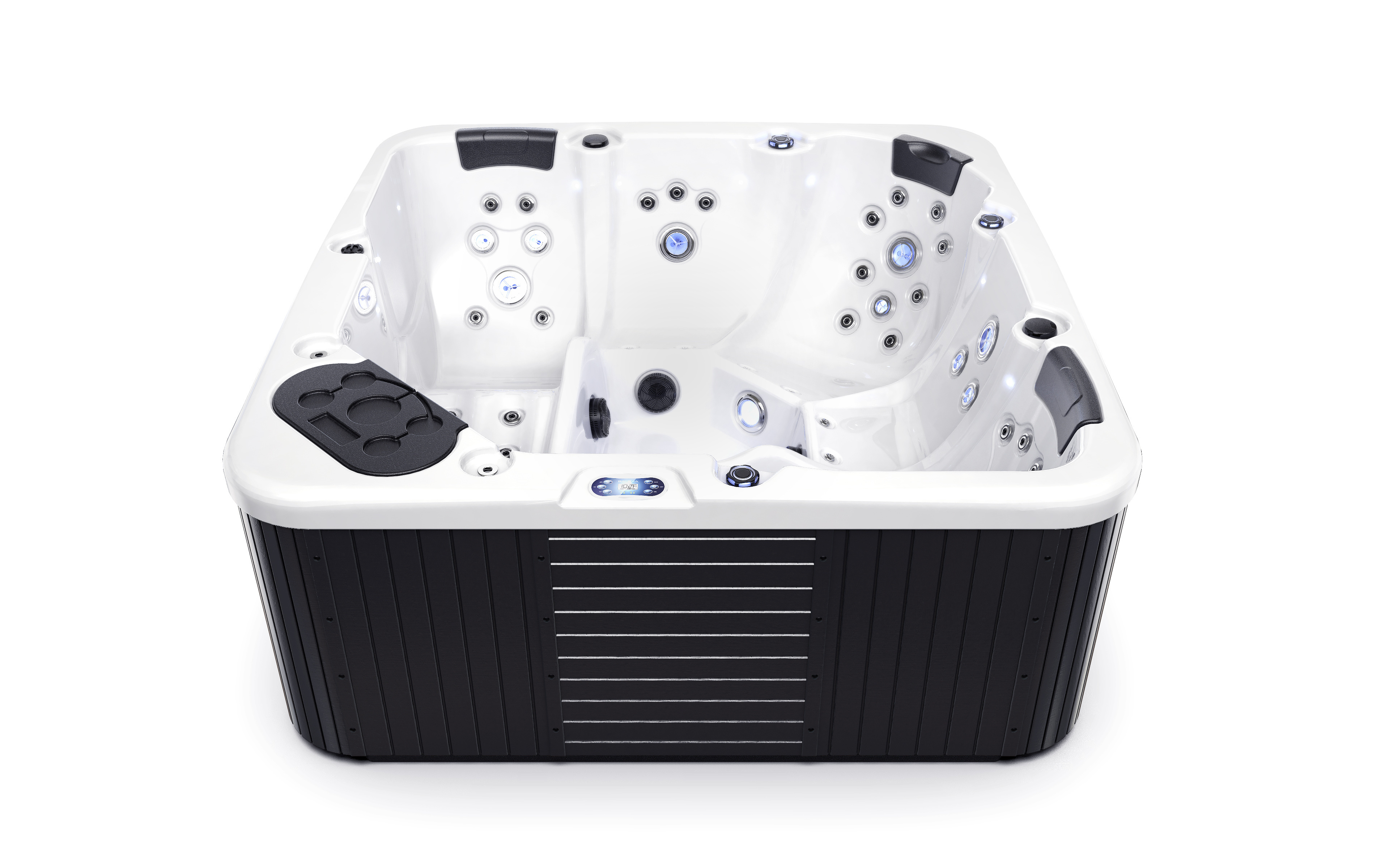 Deluxe Family-Friendly Outdoor Hot Tub Spa Acrylic Shell Includes Spa Cover Aroma Therapy Air Blower Lovia Balboa System