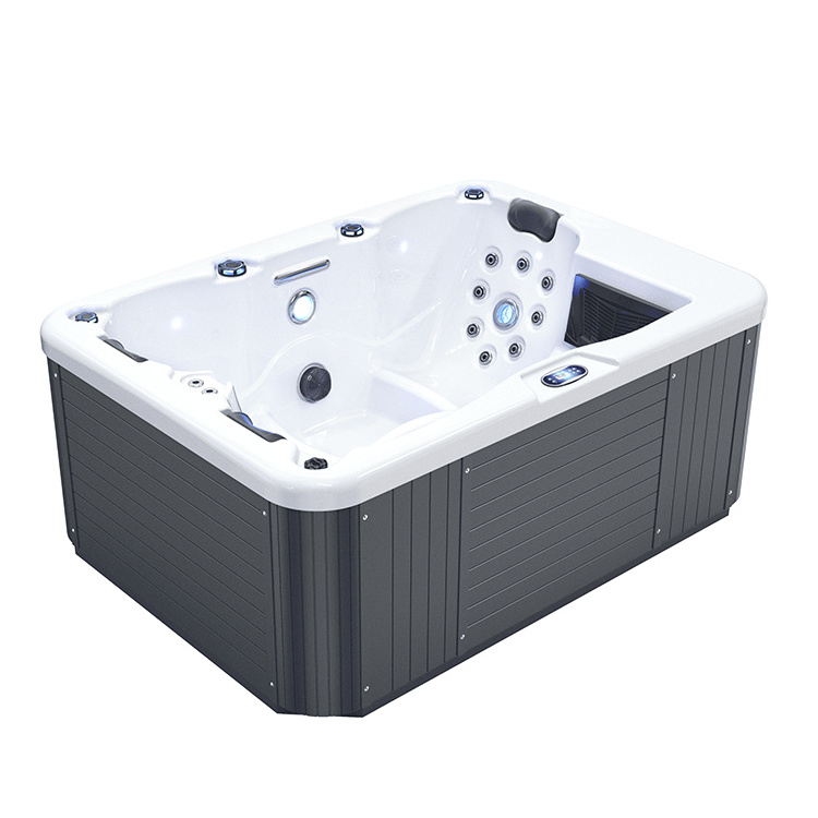 Guangzhou Brand New Acrylic Swim spa  Bubble Bath Spa 3 seats Balboa Whirlpools for Home Hotel Use Hot Tub