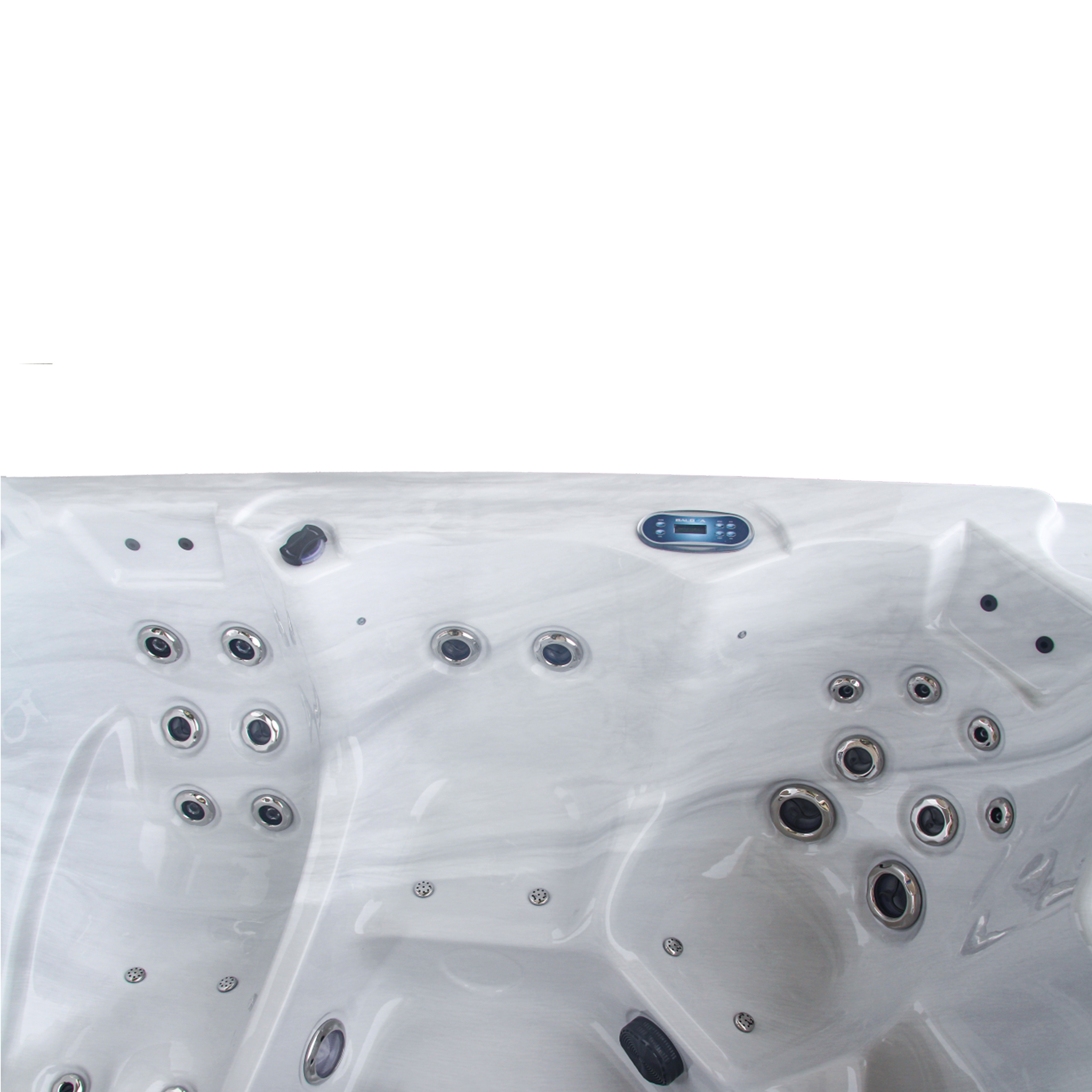 6 people hot tub pool swim spa acrylic pool whirlpool LED on the bottom large exterior hottub fiberglass pool shell inground