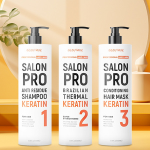 Professional Salon SPA 1000mL Keratin Shampoo And Conditioner Straightening Mask Brazilian Thermal Keratin 1 2 3 Hair Care Set