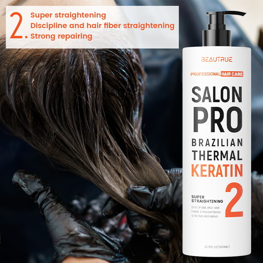 Professional Salon SPA 1000mL Keratin Shampoo And Conditioner Straightening Mask Brazilian Thermal Keratin 1 2 3 Hair Care Set