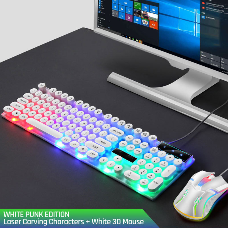 New OEM Customized 104-Key RGB Mechanical Gaming Keyboard Wired USB-C Anti-Ghosting Backlit ABS Material Number Applications