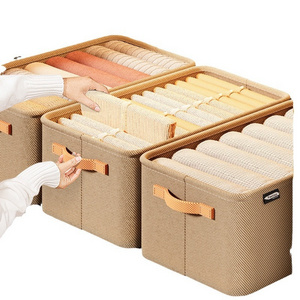 Hot Selling Wholesale Fabric Under Bed Storage Boxes Container Collapsible Foldable Fabric wardrobe clothes Organizer