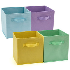 2023 Hot Selling Low Price Convenient Foldable Household Non Woven Fabric Cubes Clothing Storage Boxes For Home Organizer