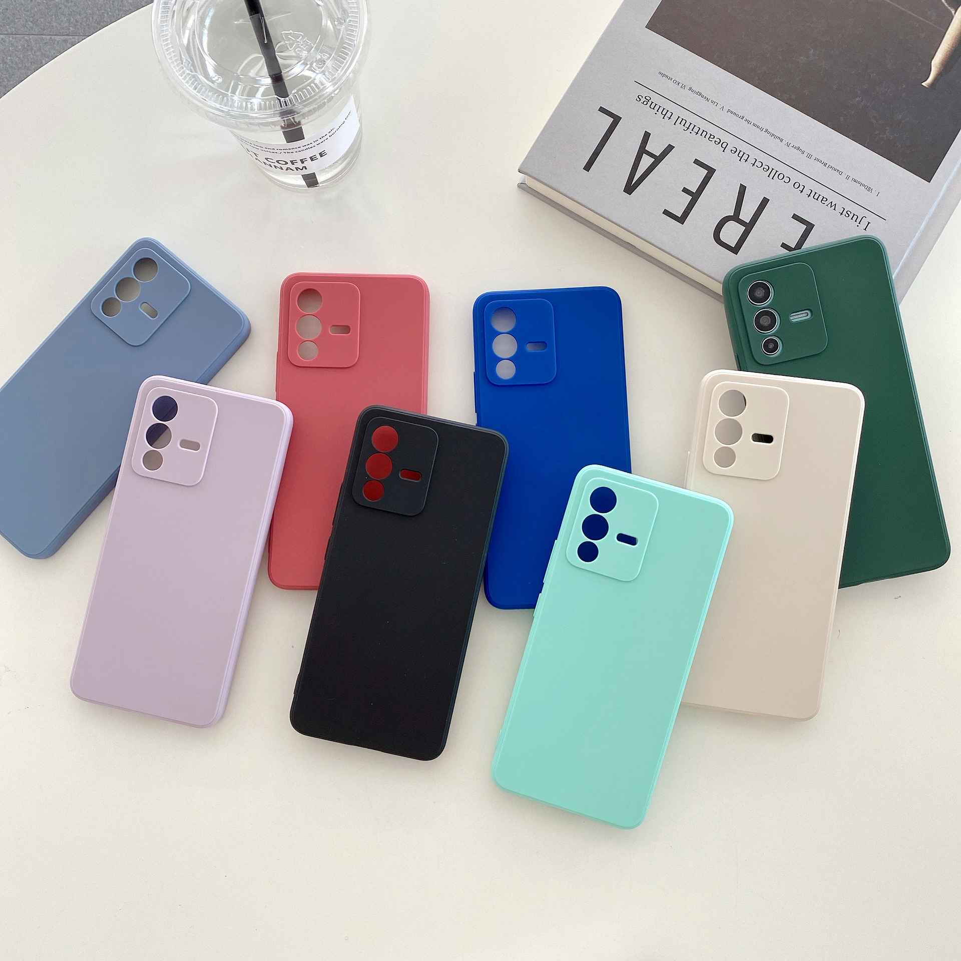 Ultra Slim Silicone TPU Phone Case For Vivo S17 Y33S Camera frame protect silicone phone case for vivo iqooneo5s