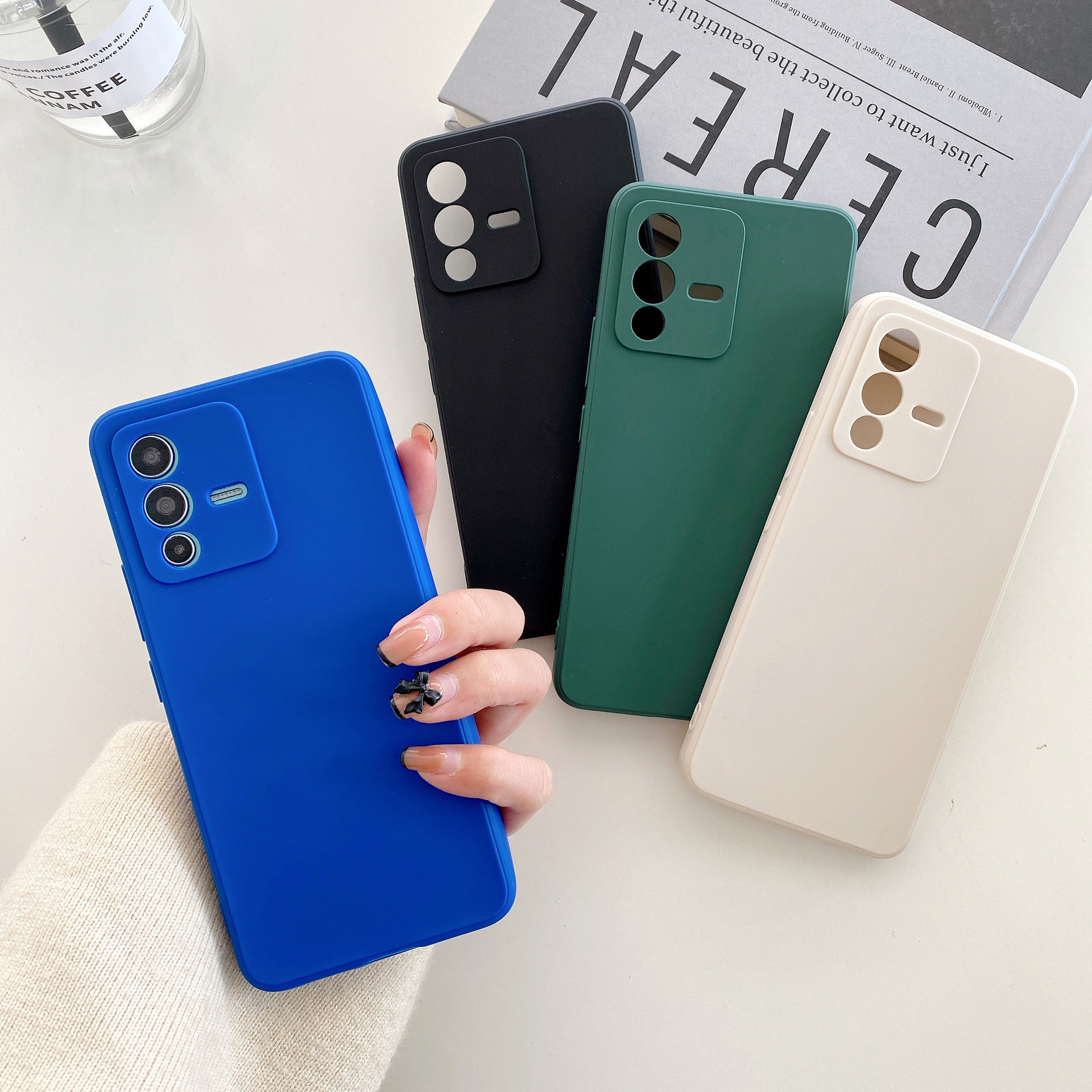 Ultra Slim Silicone TPU Phone Case For Vivo S17 Y33S Camera frame protect silicone phone case for vivo iqooneo5s