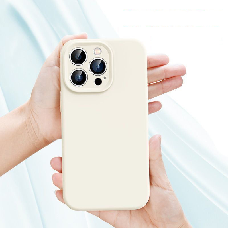 Ultra Slim Silicone Phone Case for iPhone 15pro max 14 13 Camera Frame Protect Silicone Phone Case For iPhone 15pro 14 13