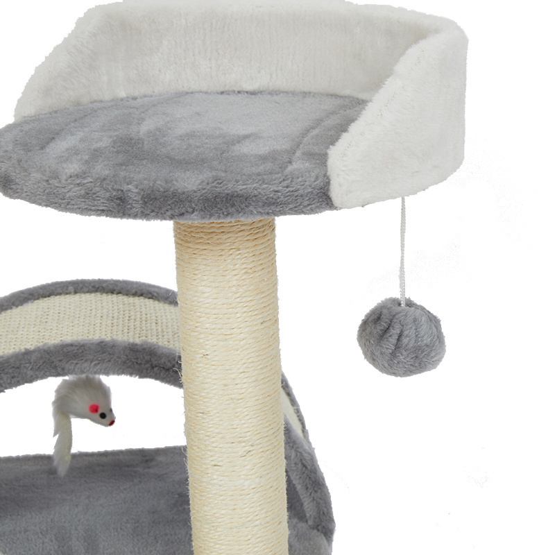 Pet Supplies Good Quality Cat Activity Palm Trees with Cozy Plush Perch Arch Scratcher