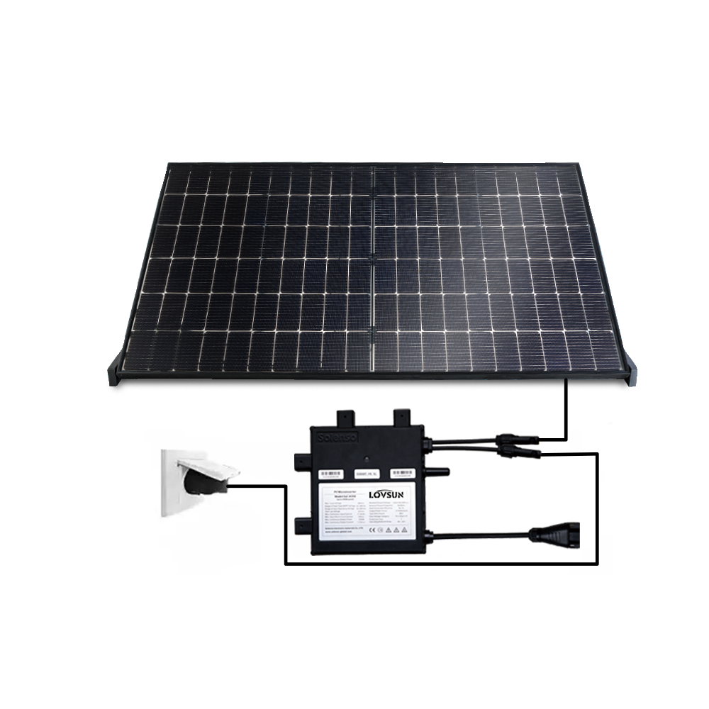 Lovsun Home Use solar panel kits 400w panel solar kit 800w solar panel kits play and plug for balcony solar energy system